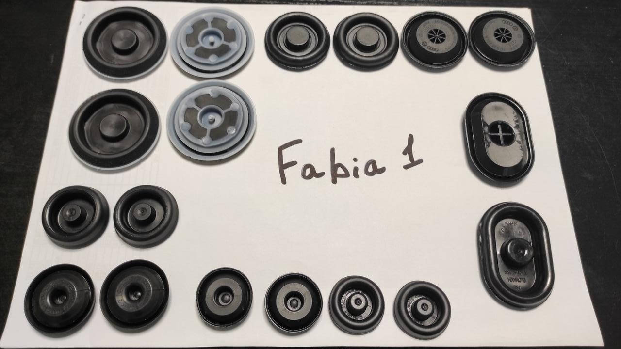

Набор заглушек днища Skoda Fabia 1 18 штук Оригинал