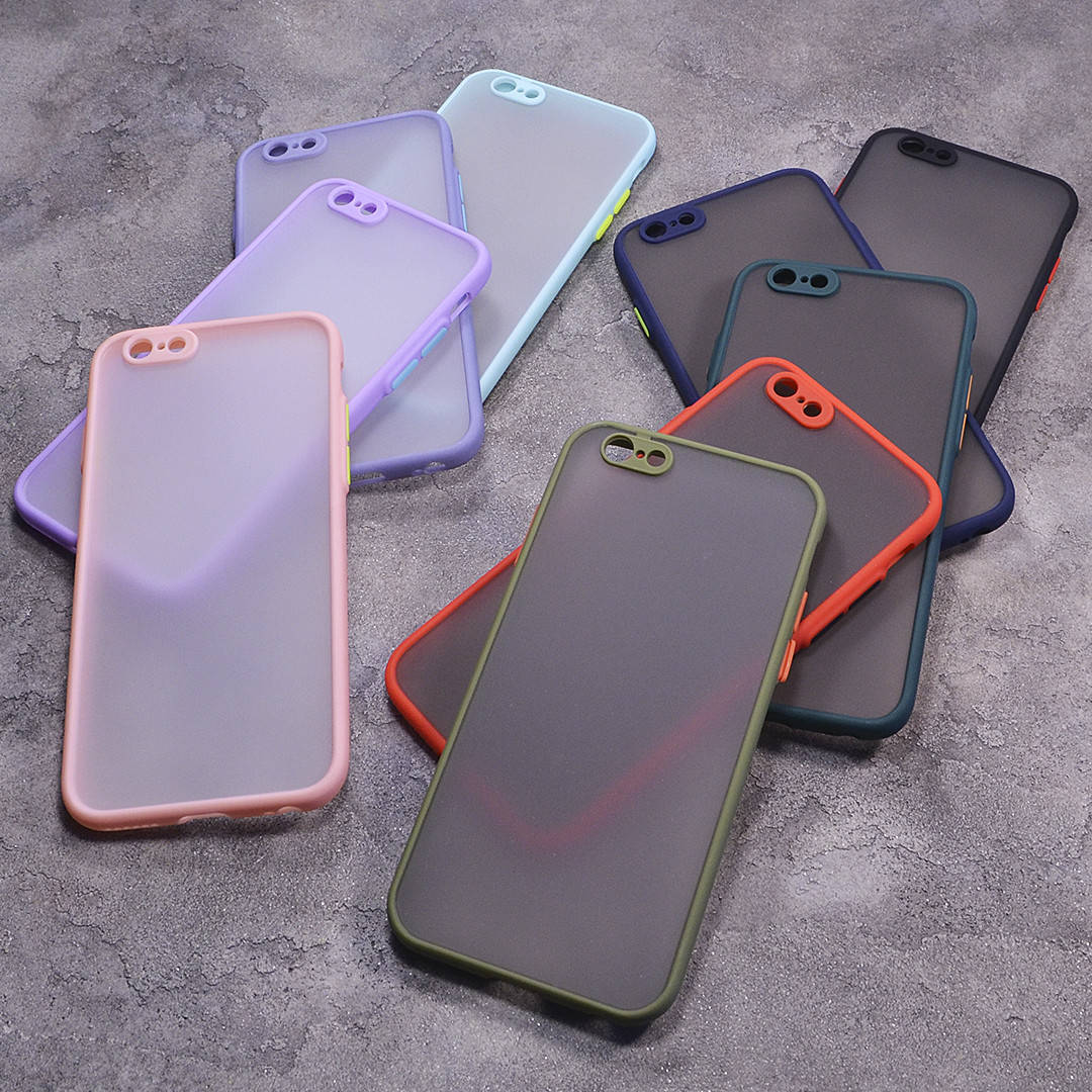 

Пластиковый чехол с цветными боками и защитой на камеру Apple iPhone 6S