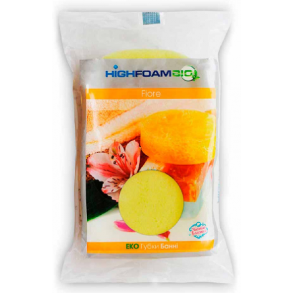 

Губка банная HighFoam Fiore с массажной поверхностью, 1 шт
