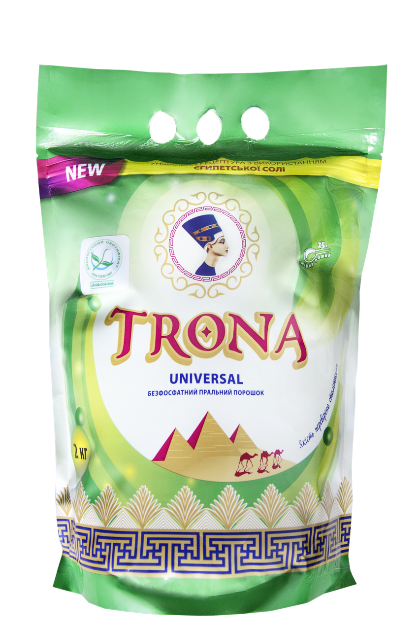 

Порошок стиральный бесфосфатный TRONA Universal 2 кг