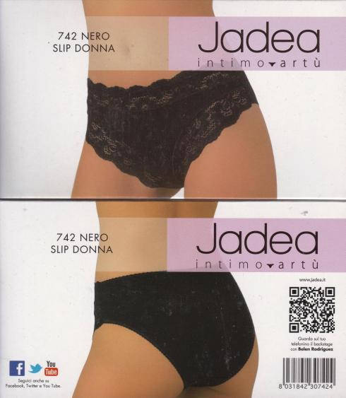 

Jadea 742 черные кружевные трусики, Черный
