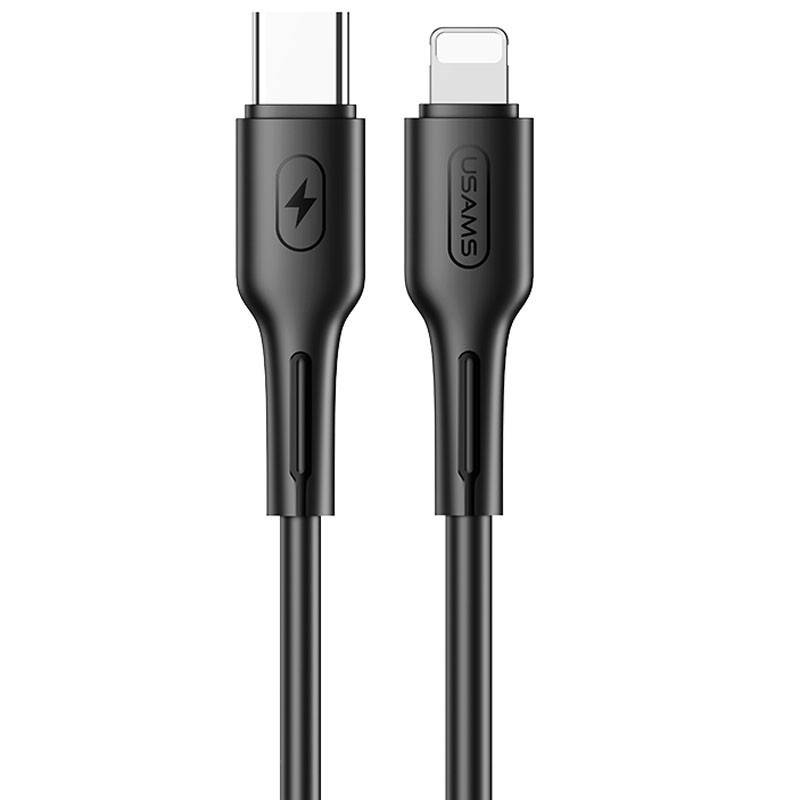 

Дата кабель USAMS US-SJ406 U43 Type-C to Lightning PD Fast Charging (1.2m). Черный