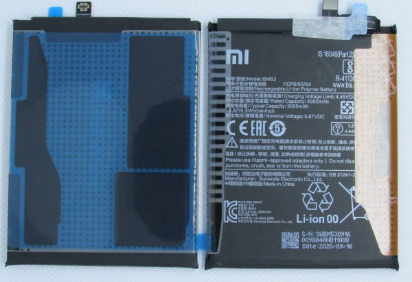 

Аккумулятор BM53 Xiaomi Mi 10T 5000mAh Оригинал (46020000355Z)
