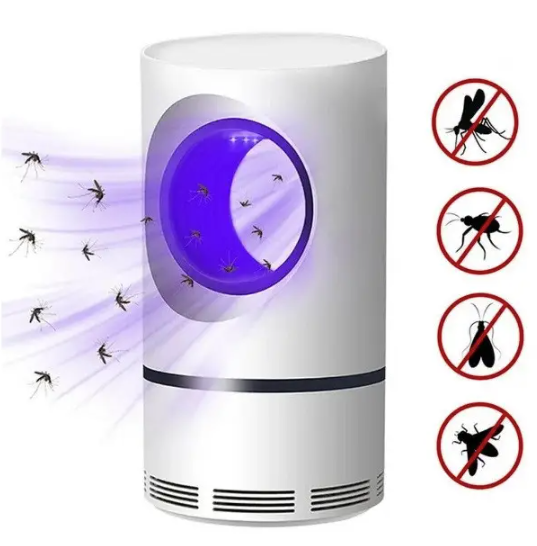

Лампа-ловушка для комаров, уничтожитель насекомых USB Mosquito Killer 360, белая
