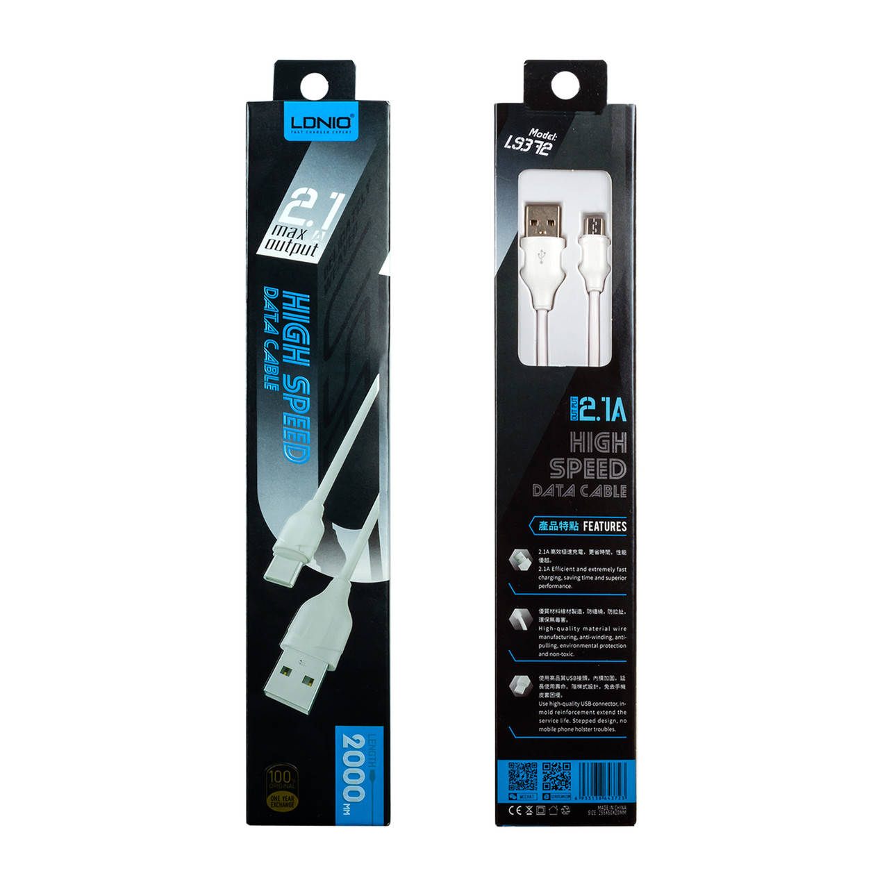 

Кабель USB - Micro USB LDNIO LS372 2м