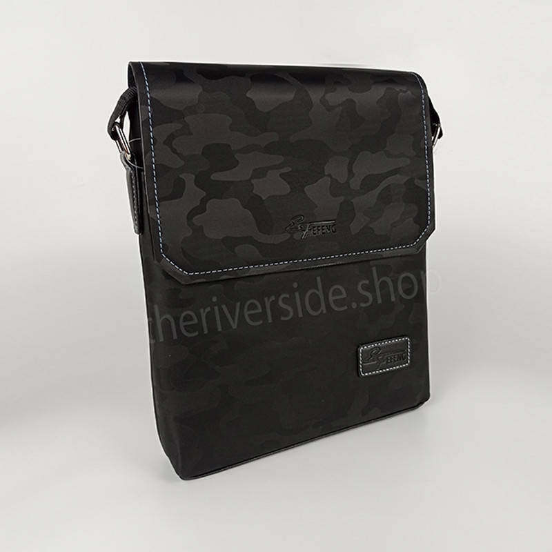 

Молодежная барсетка через плечо черный камуфляж