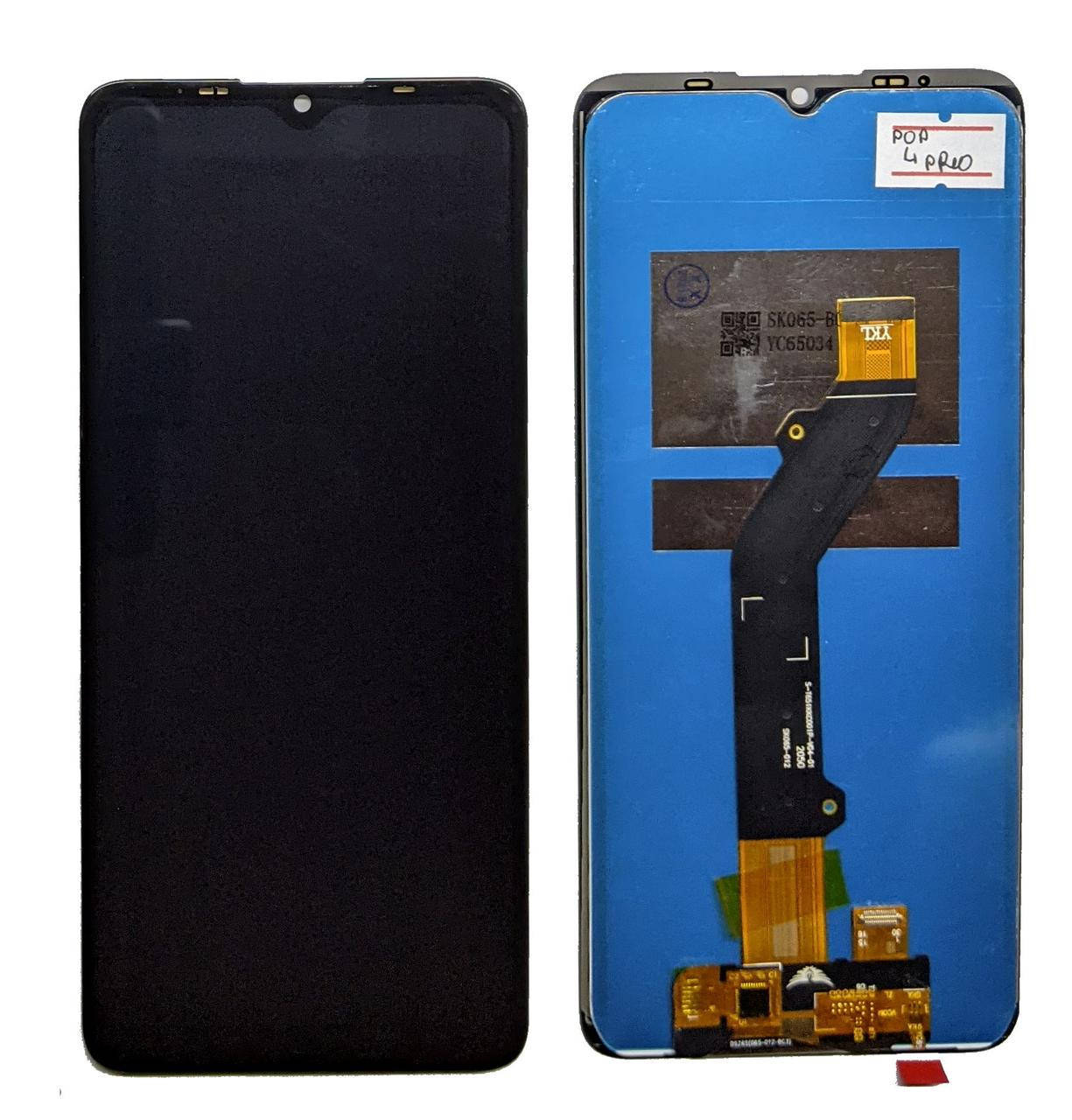 

Дисплейный модуль Tecno POP 4 Pro BC3 тачскрин и экран, Черный