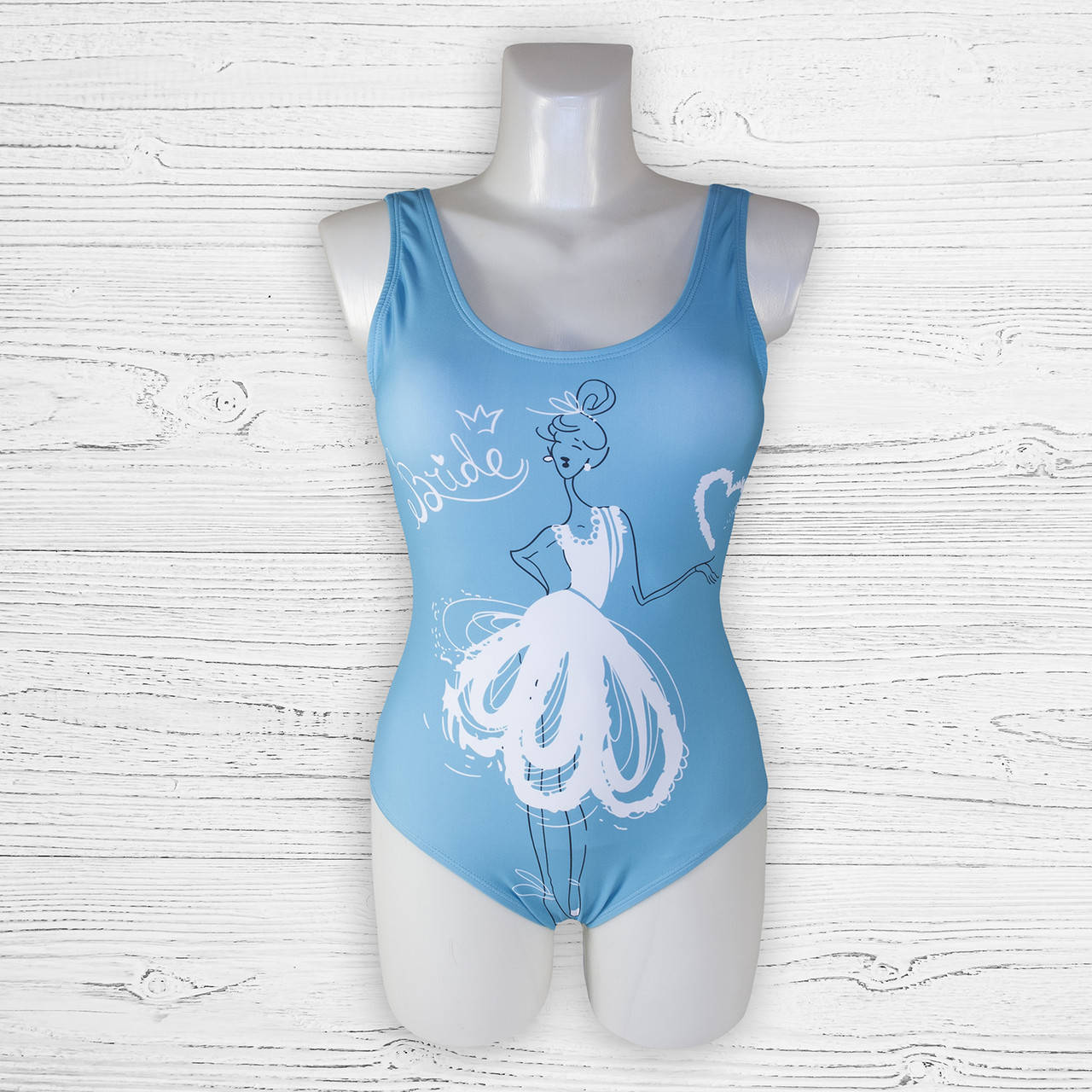 

Женский купальник A0074-4 слитный купальник голубой