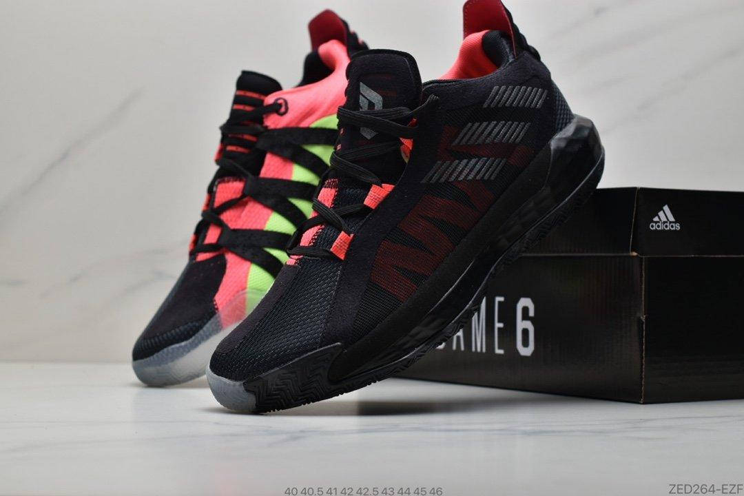 

Adidas Dame 6 "RUTHLESS" Core Black Shock Red мужские баскетбольные кроссовки