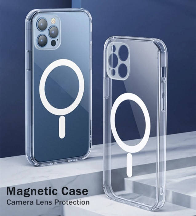 

IPhone 12 pro max прозрачный чехол магнит MagSafe