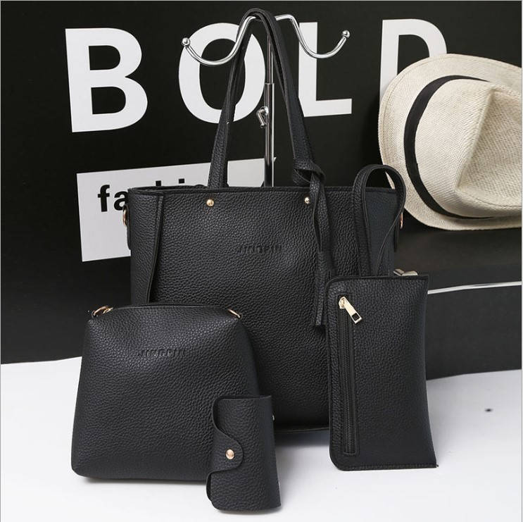 

0093 Женская сумка Эко кожа комплект черный