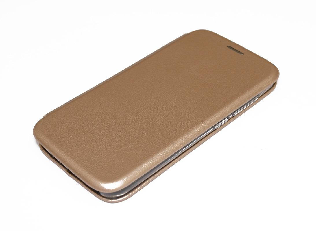 

Чехол книжка Level для Xiaomi Redmi Go Экокожа Золотой, Золотистый