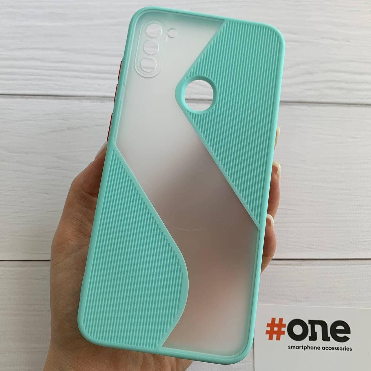 

Чехол для Samsung Galaxy A11 с защитой для камеры плотный чехол на телефон самсунг а11 бирюзовый TWV