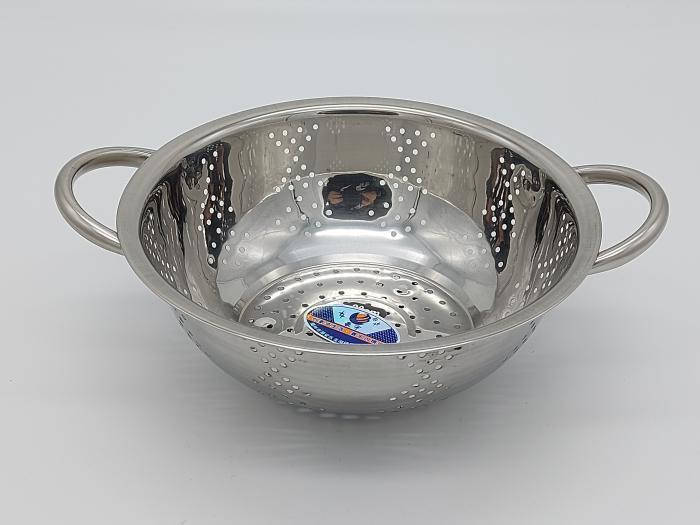 

Дуршлаг из нержавеющей стали Сито нержавейка с двумя ручками D 20 cm H 8 cm