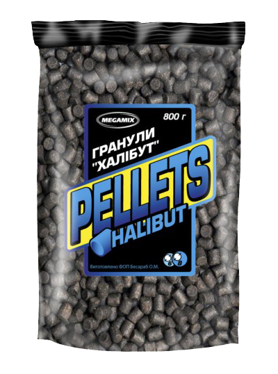 

Гранулы "Мегамикс" Пелетс Халибут 800г Pellets Halibut Megamix
