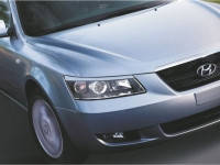 

Реснички на фары Hyundai Sonata 2006-, Черный