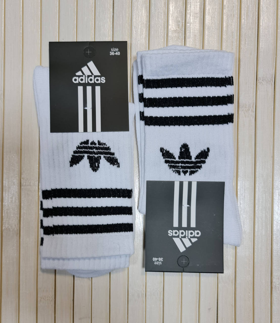

Носки высокие подростковые спортивные Adidas белые, Белый
