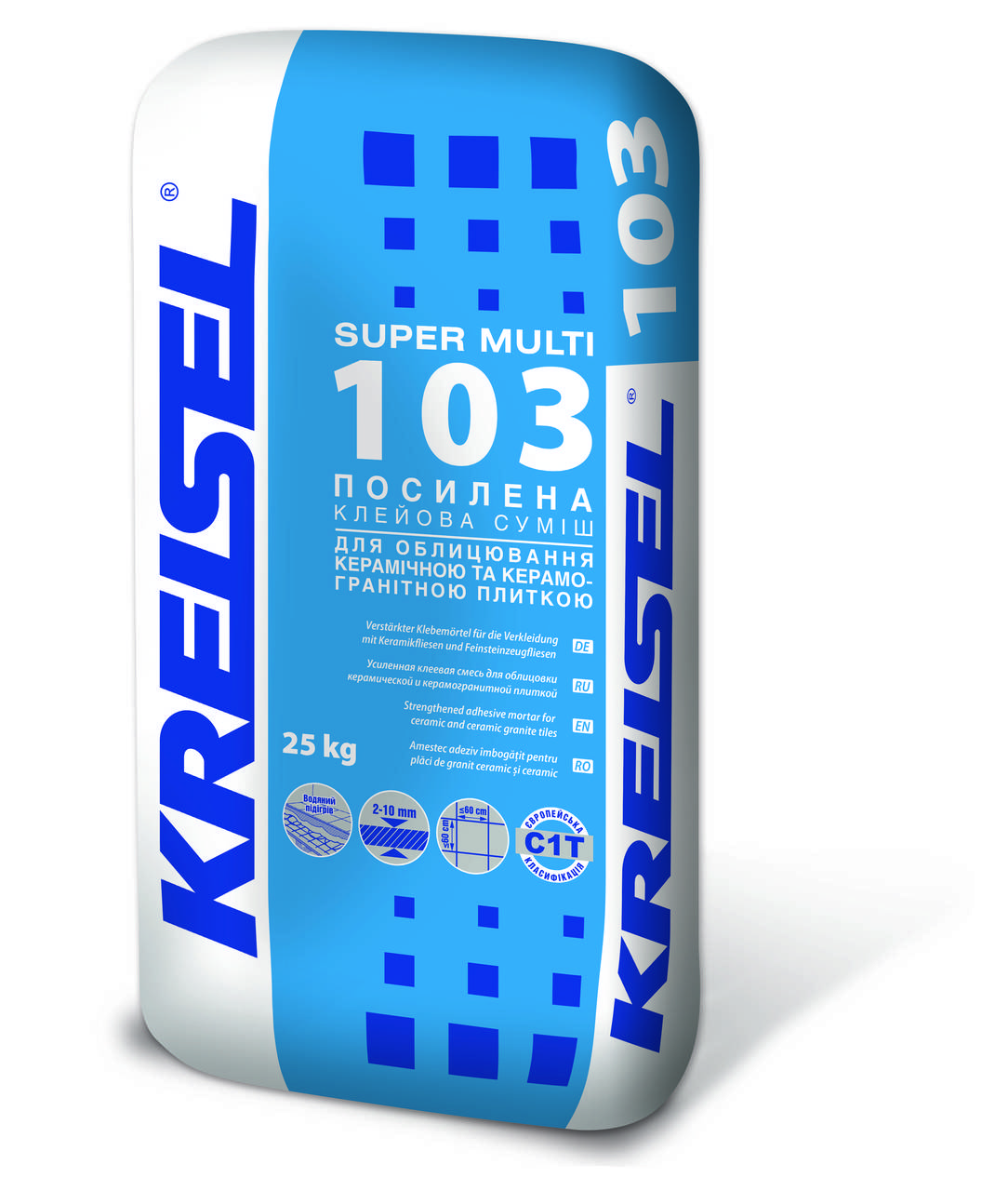 

KREISEL клей для плитки усиленный №103, 25кг/42/