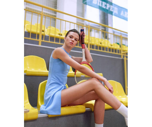 

Спортивное платье No tie голубое