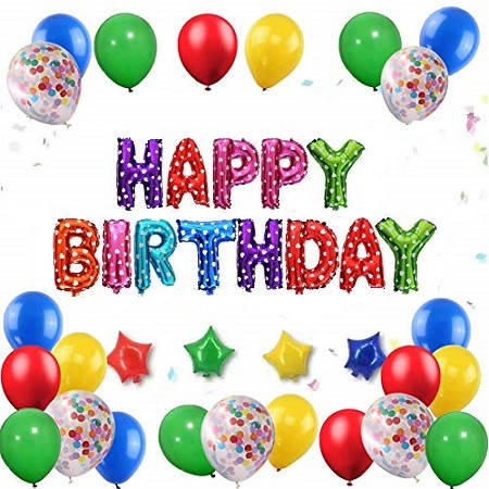 

Набор шаров на день рождения, "HAPPY BIRTHDAY" 15