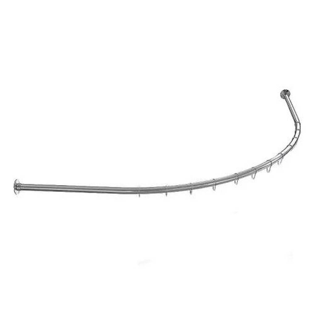 

Душевой карниз полукруглый 80х80 хромированный