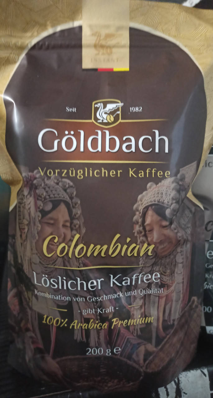 

Кофе растворимый goldbach colombian 200г