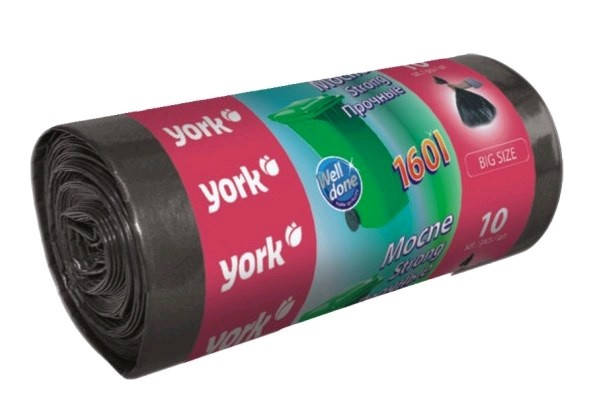 

Пакет для мусора York 160л 10шт 090540