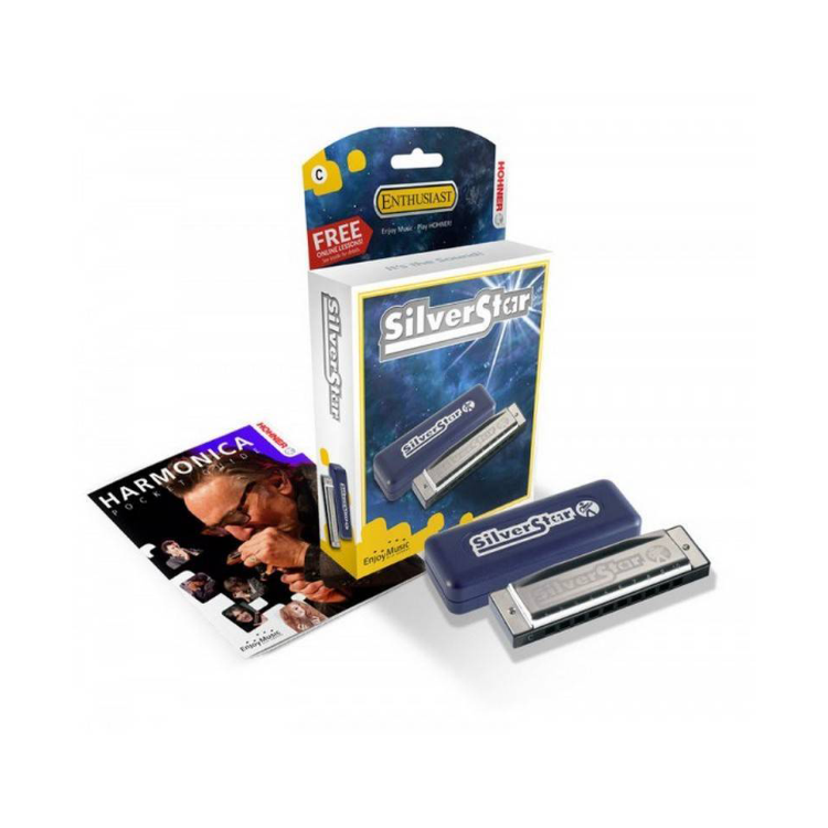 

Губная гармошка Hohner Silver Star (В подарочной упаковке) Сі-мажор