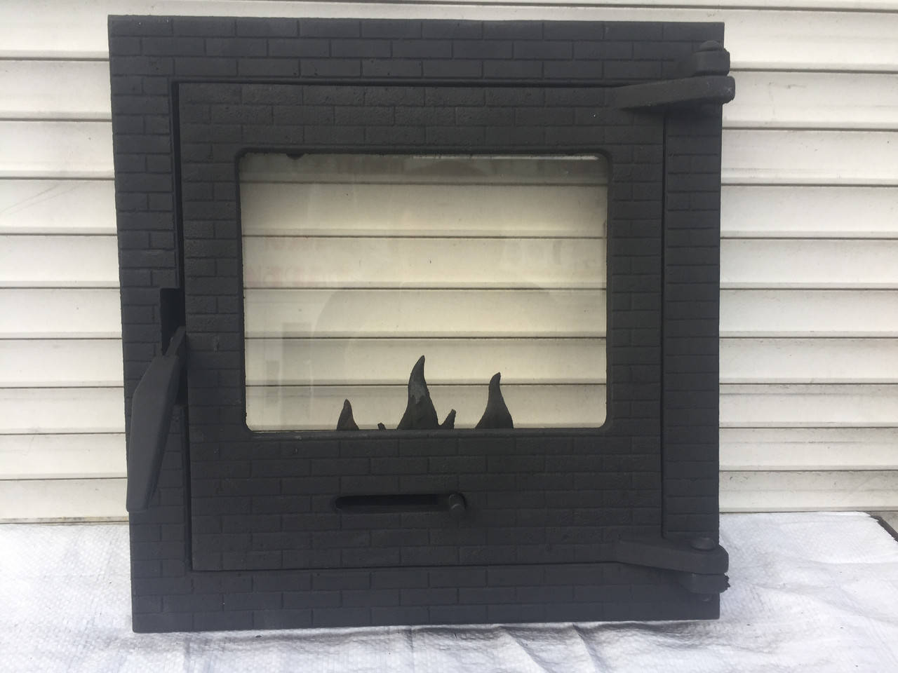 

Дверцята для каміна печі барбекю 400*400 мм. Пічні дверцята зі склом