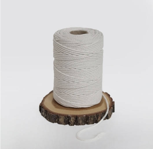 

Шнур бавовняний в'язаний 3мм , Aйворі, Айвори