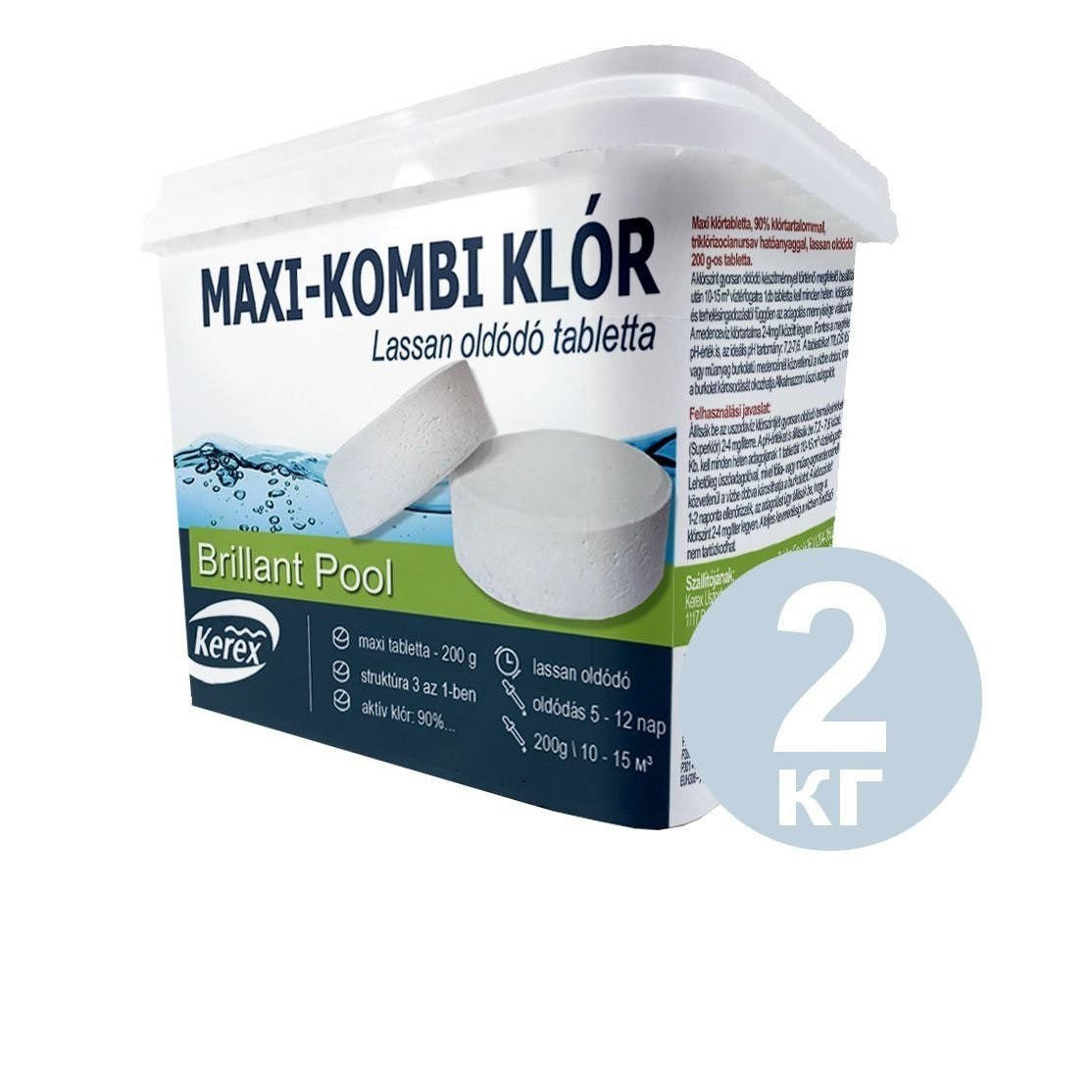 

Таблетки для бассейна MAX «Комби хлор 3 в 1» Kerex 80003, 2 кг (Венгрия)