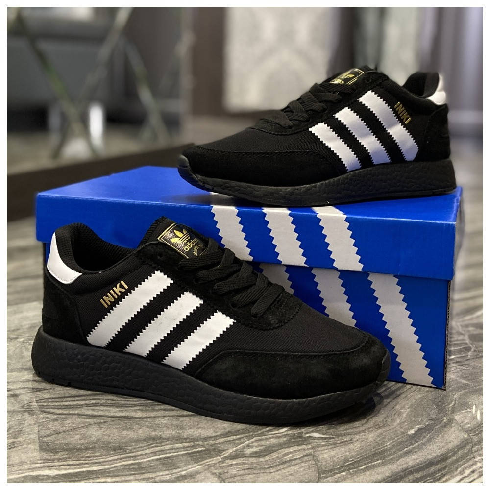 

Женские кроссовки Adidas Iniki Black White, женские кроссовки адидас иники, жіночі кросівки адідас інікі, Черный