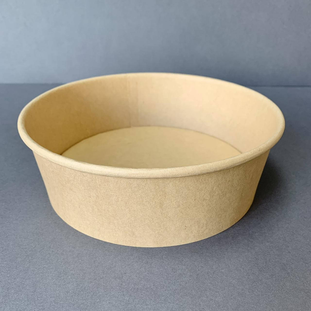 

Салатник крафт 1100 мл бумажный контейнер для салата без крышки в упаковке 50 шт