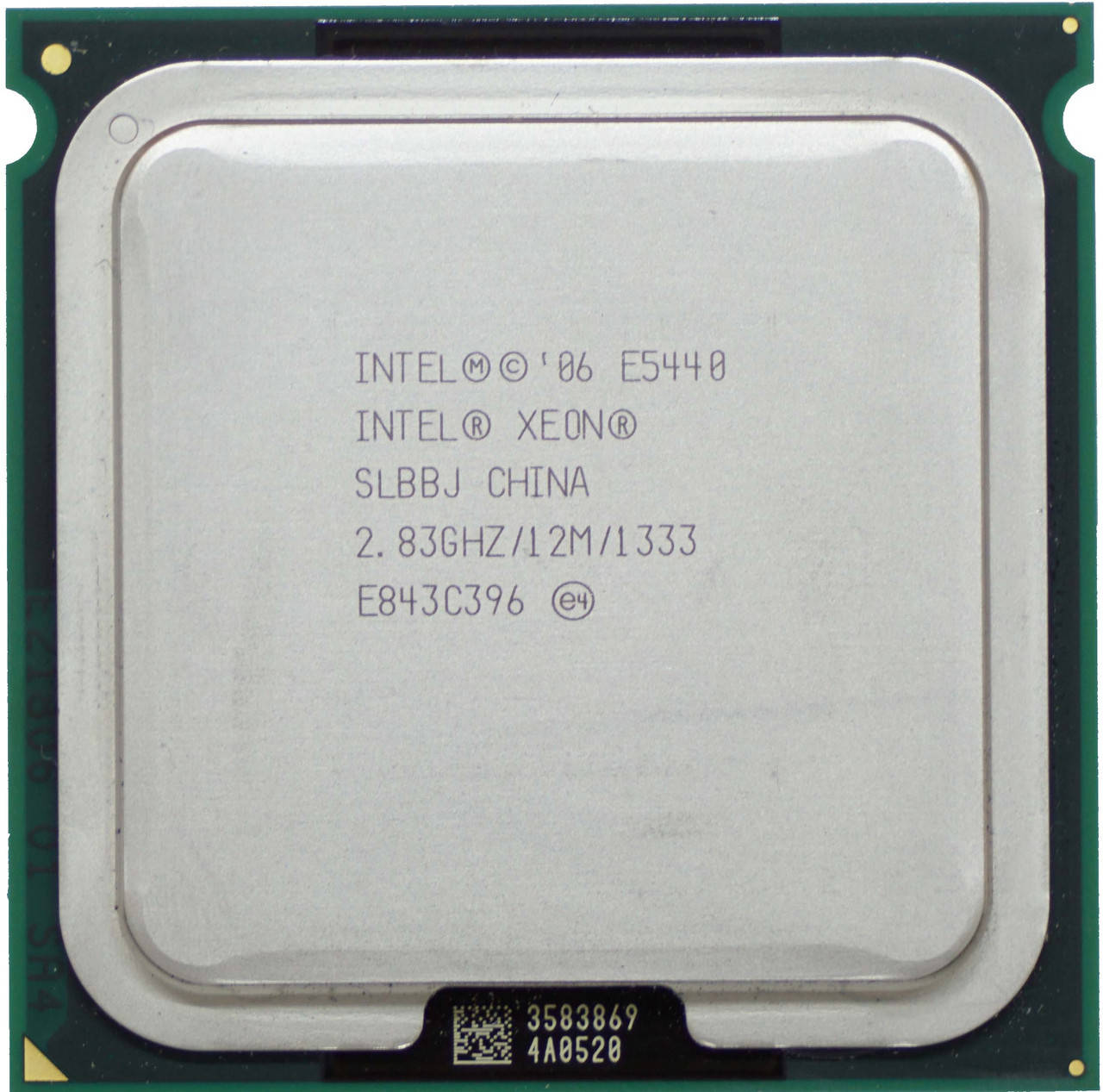 

Intel Xeon E5440 CPU SLANS/SLBBJ 2.83GHz/12M/80W Socket 771 Intel 5000P/5000V/5000X/5100/5400
