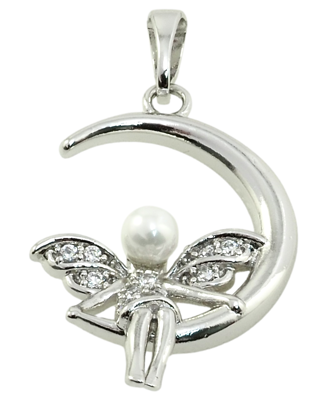 

Кулон Xuping Родий "Фея на луне" для цепочки до 5мм