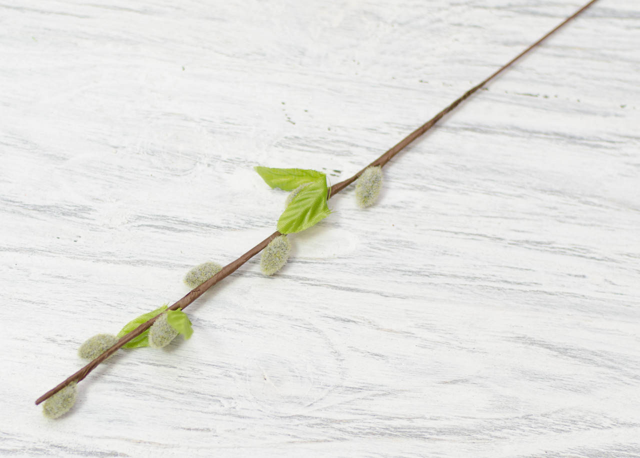 

Ветка лозы искусственной. серо-бежевая 31 см