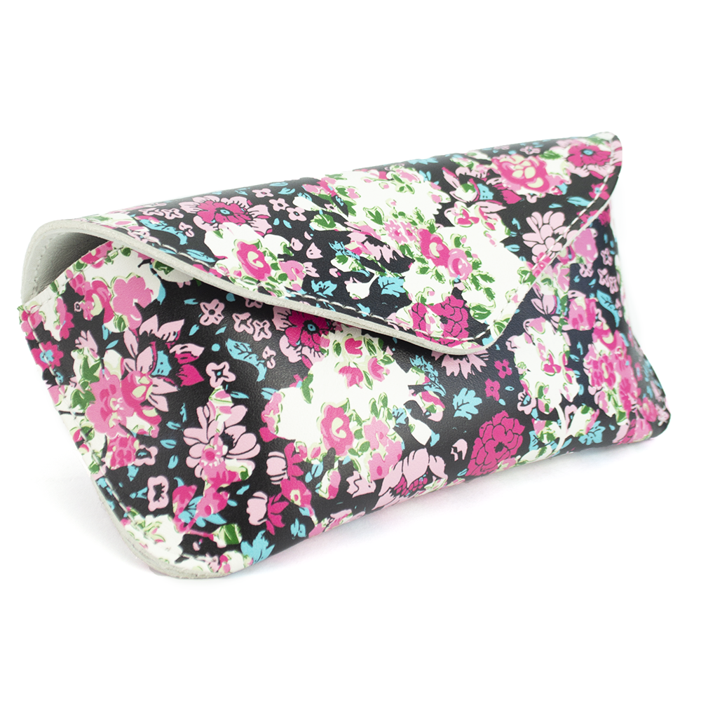 

Футляр для очков кожаный Handycover HC0085 (черный цветок), Разные цвета