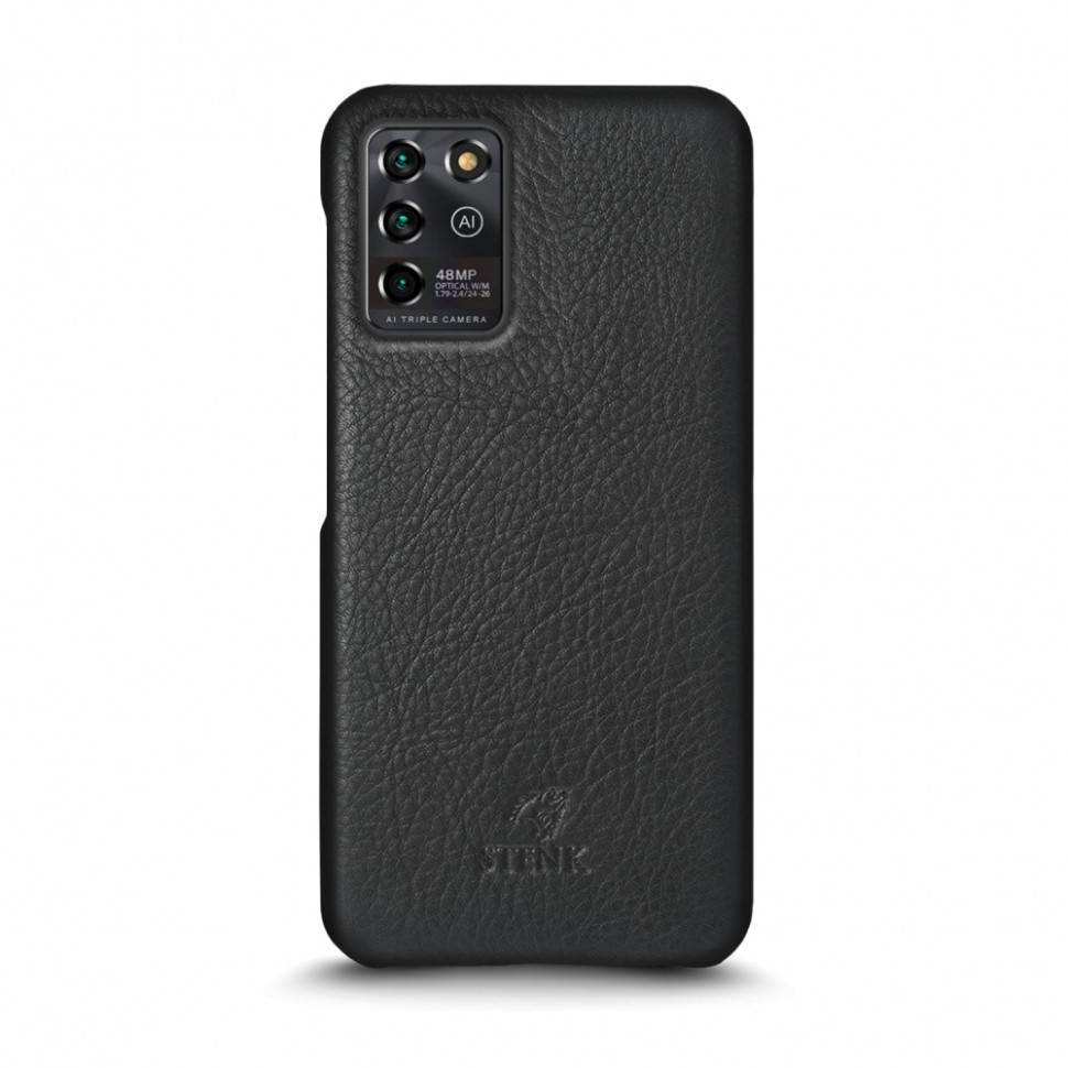 

Кожаная накладка Stenk Cover для ZTE Blade V30 Vita Чёрная, Черный
