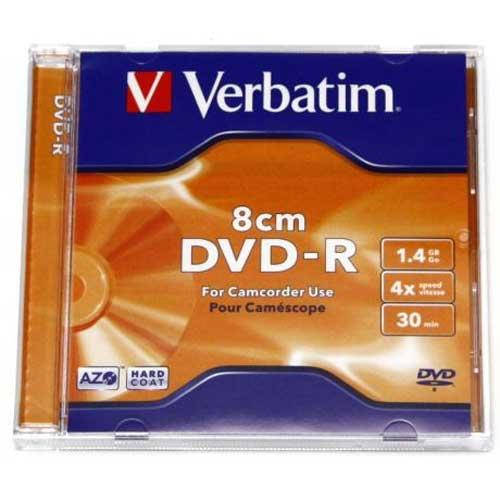 

Диск mini DVD-R VERBATIM 1,4Gb -4x Jewel