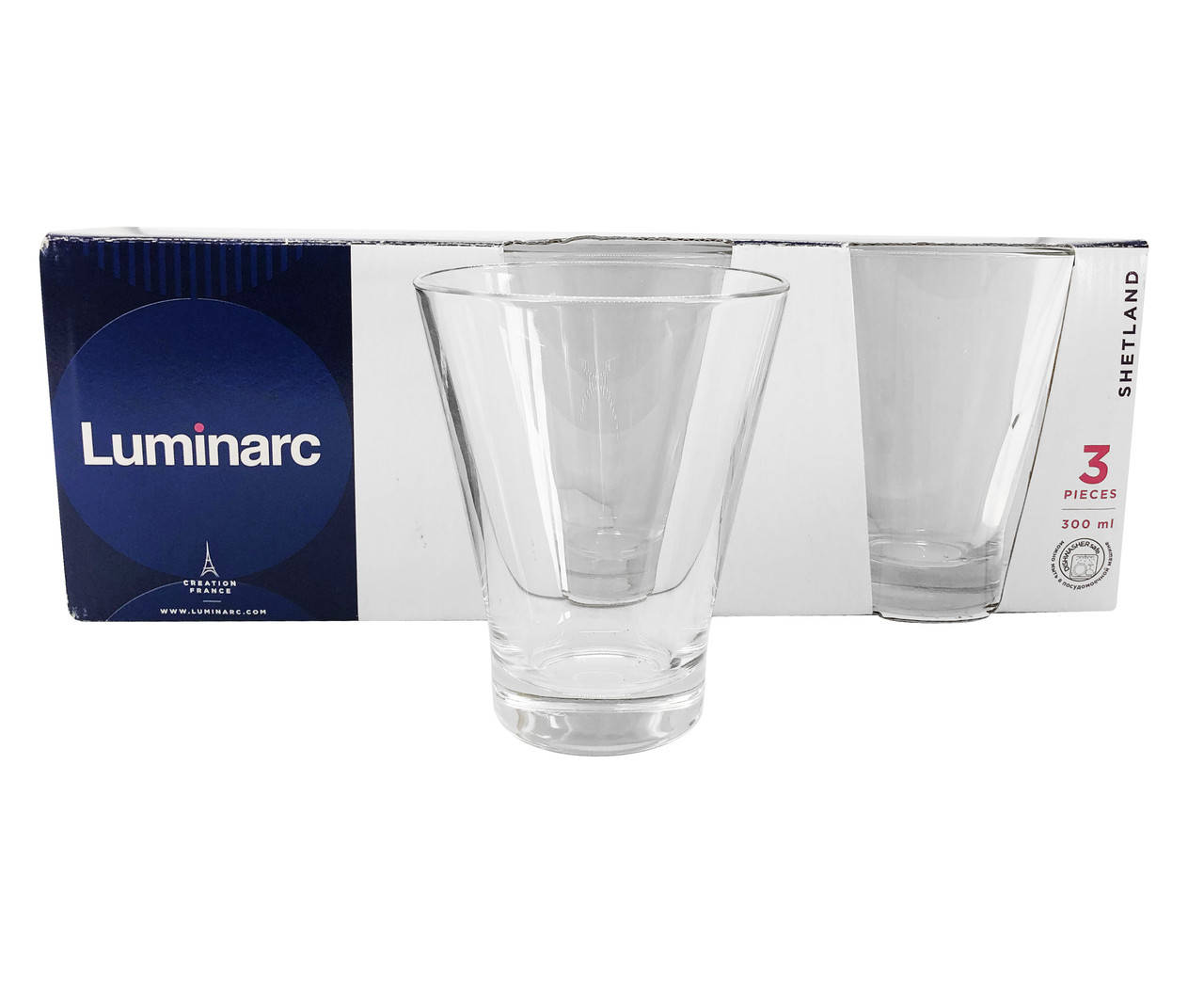 

Набор стаканов Luminarc Shetland 300 мл 3 шт (P1433), Прозрачный