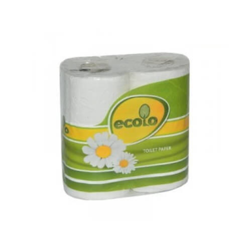 

Туалетная бумага Ecolo двухшаровая 4 рулона арт. 0940, Белый