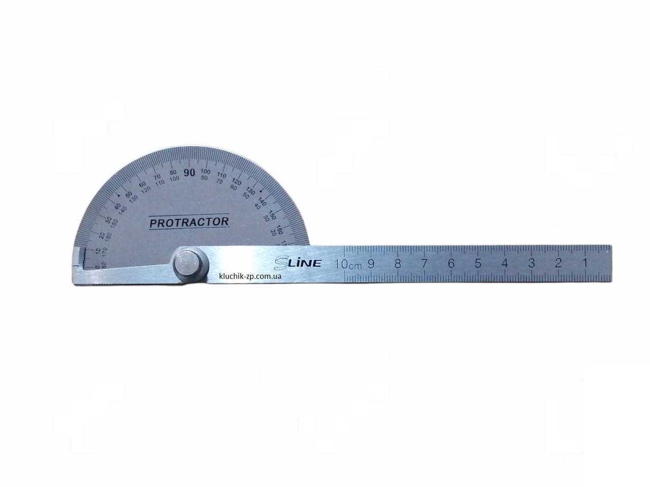 

Транспортир с линейкой, угол 180°, длинна линейки 100мм S-line 15-660