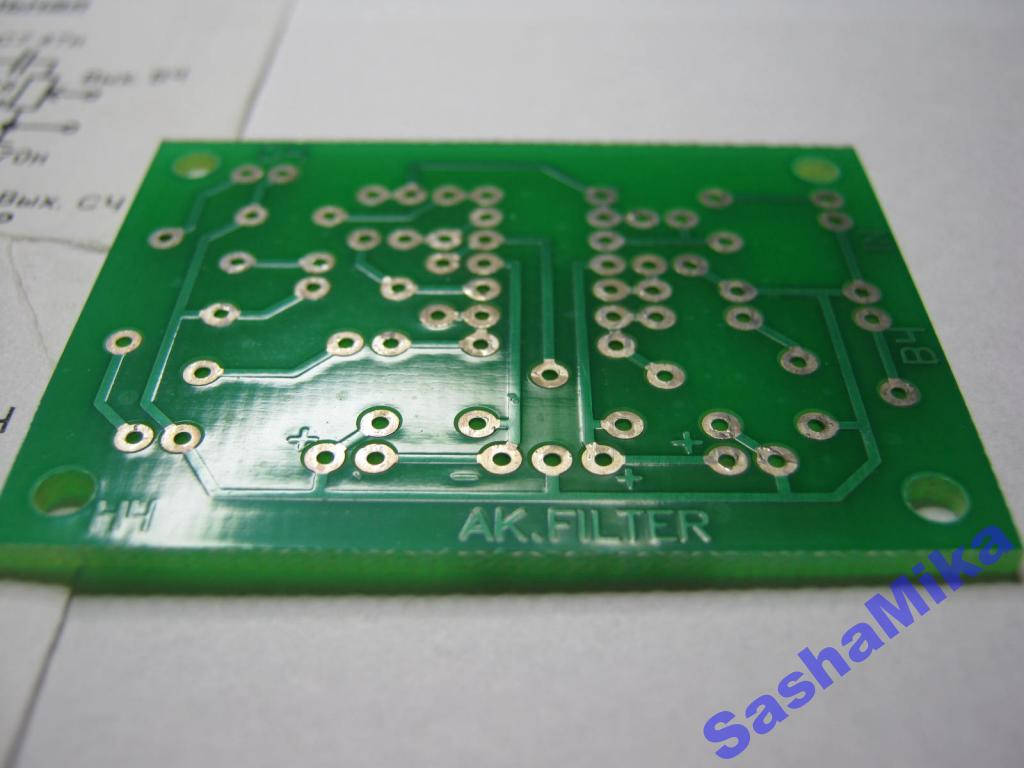 

Плата активный 3-х пол. фильтр (НЧ,СЧ,ВЧ) на TL084