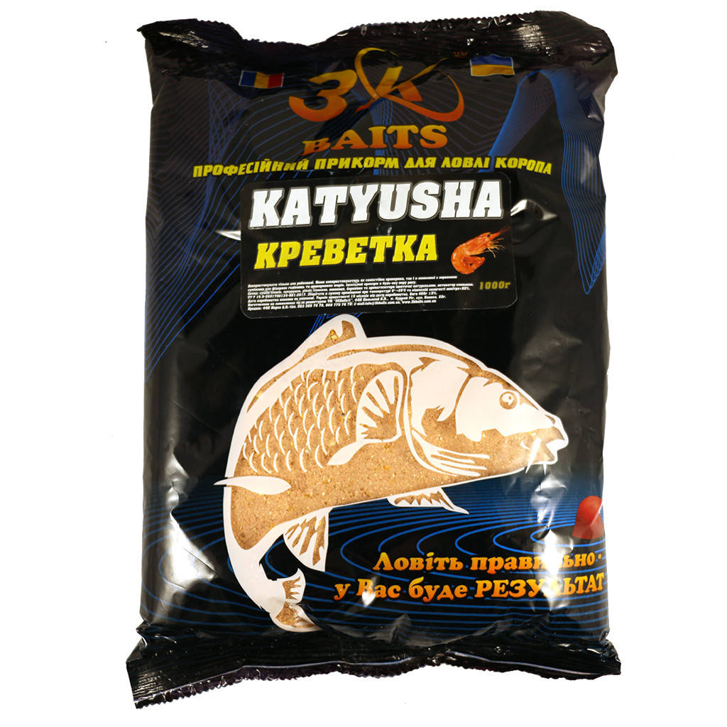

Прикорм «KATYUSHA» 1 кг. Krill (креветка)
