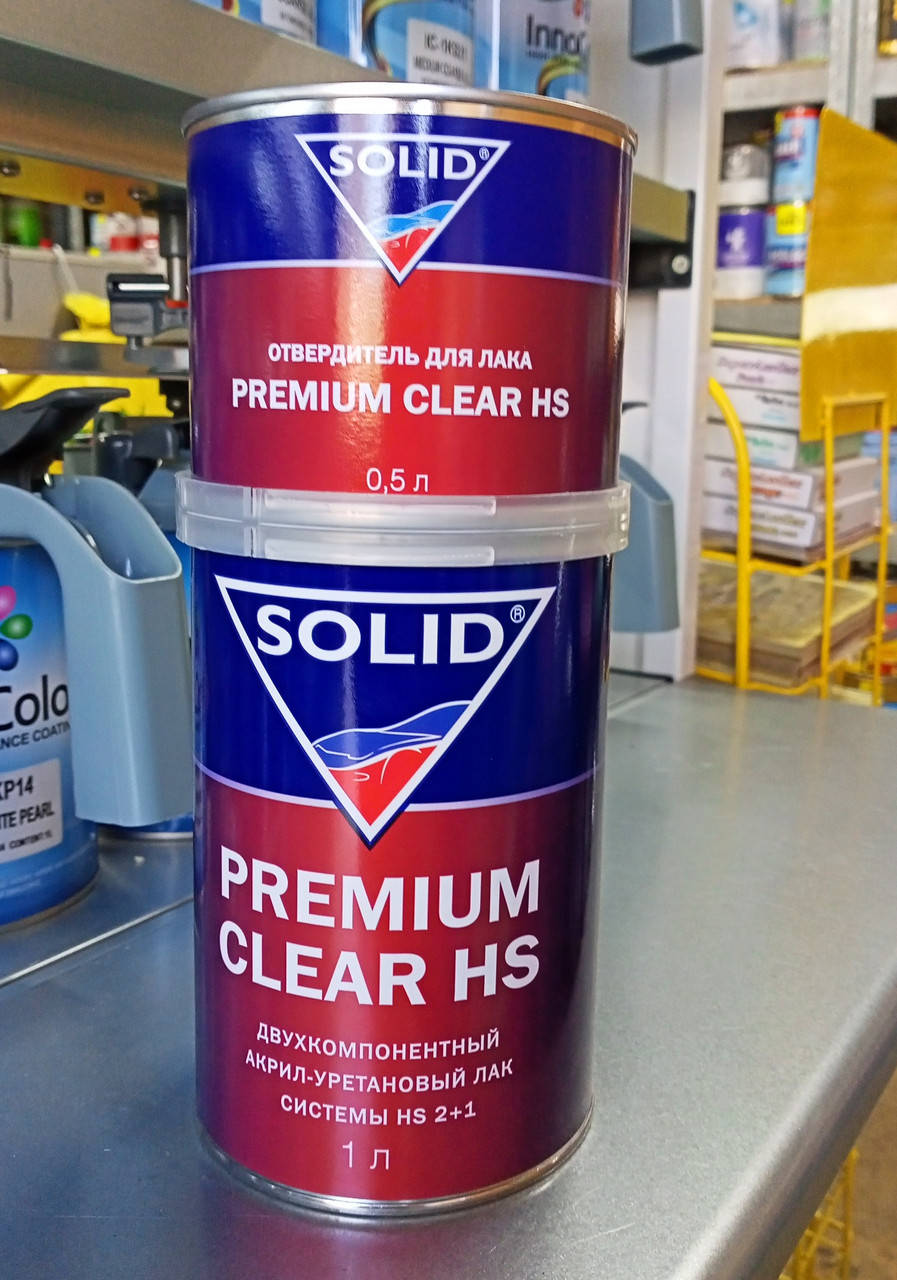 

Лак SOLID Premium Clear HS 1Л + отвердитель