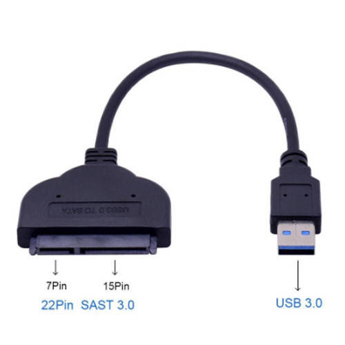 

Переходник USB 3.0 - SATA 2.5 для жесткого диска HDD SSD до 5Гбит/с