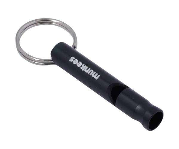 

Брелок-свисток Munkees 3393 Whistle Small Alu black, Черный