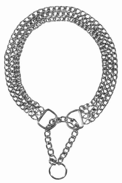 

Trixie Chain Collar triple row M-L Ошейник цепь рывковая тройная для собак 45 см / 2.5 мм