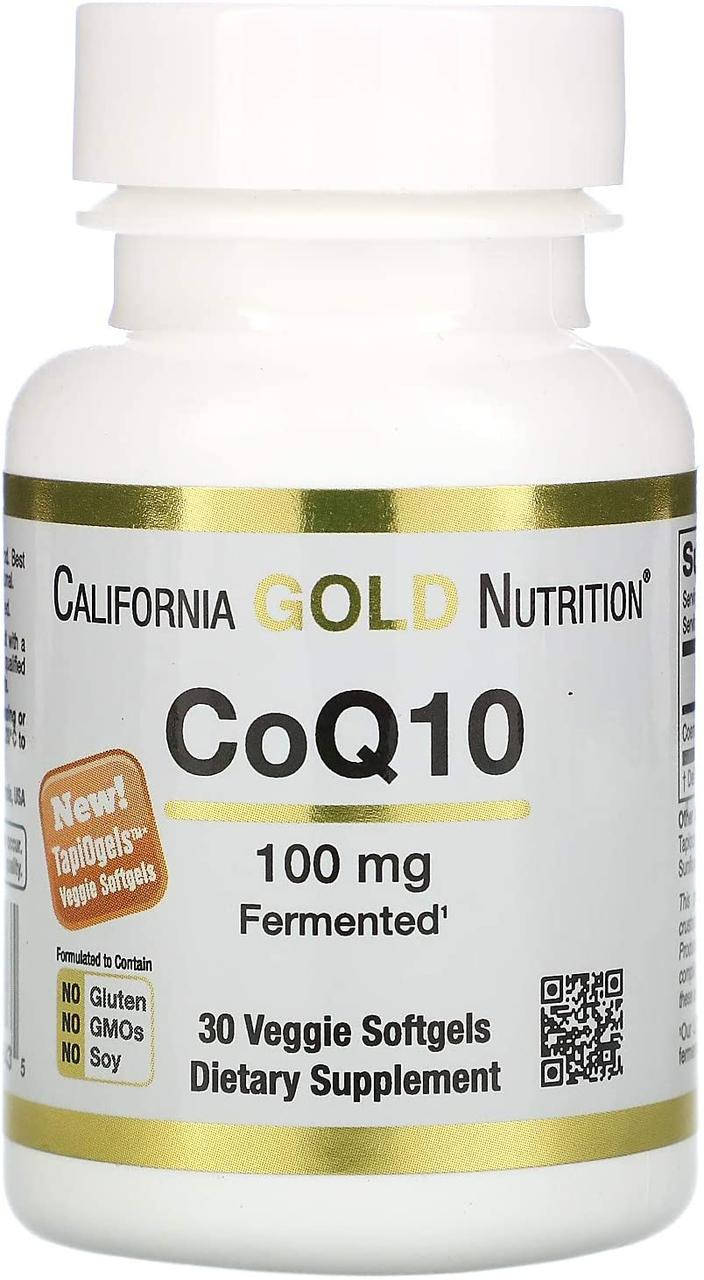 

Коэнзим Q10 California Gold Nutrition CoQ10 100 mg 30 гелевых капсул