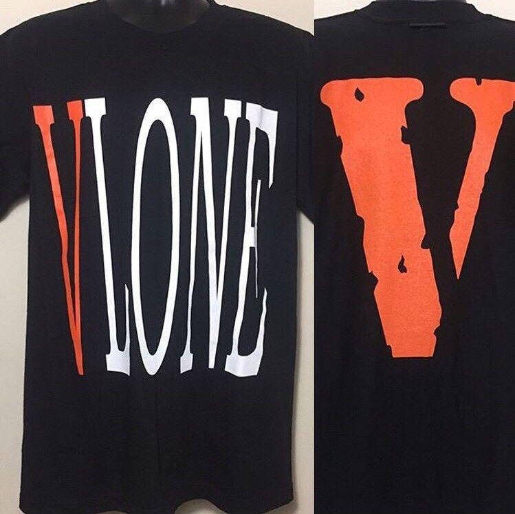 

Футболка VLONE черная с логотипом мужская,женская,детская